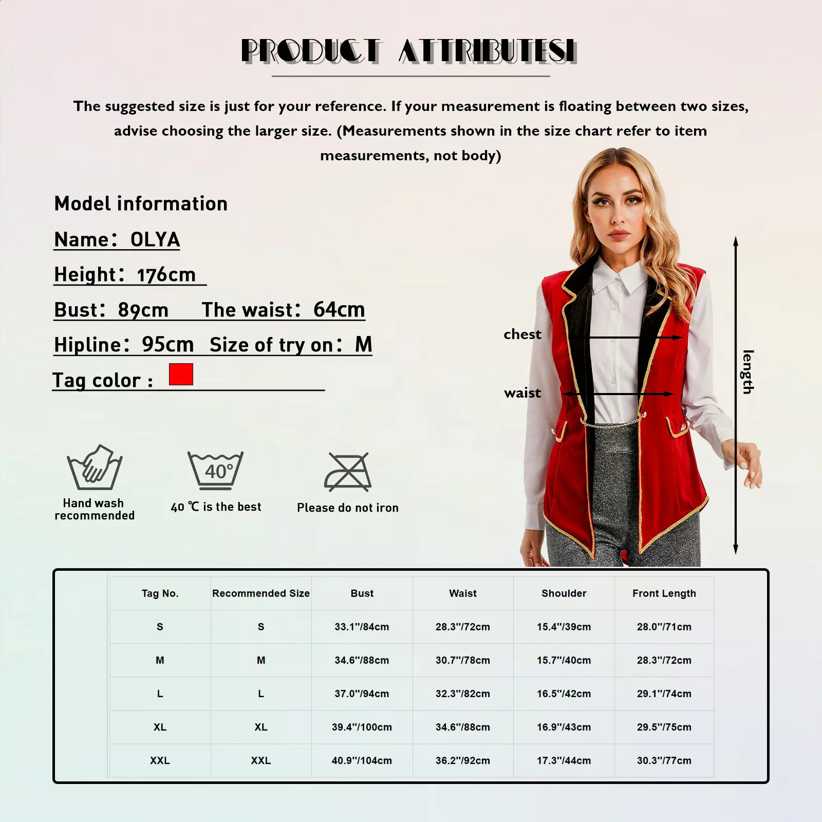 Womens Halloween Circus Ringmaster Tail Coat Carnival Theme Party Performer Role Playing Costume Sleeveless Collar Velvet Jacket 240823