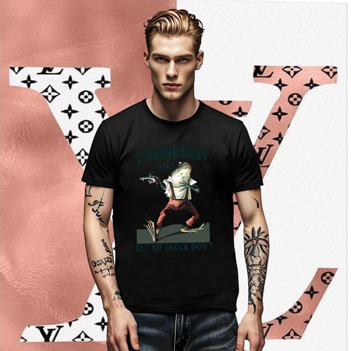 New Arrival Men Clothes T-Shirt Frog Daily Wear 230g Pure Cotton Tops Shirt Crew Neck Classic T shirt Custom Print Plus Size