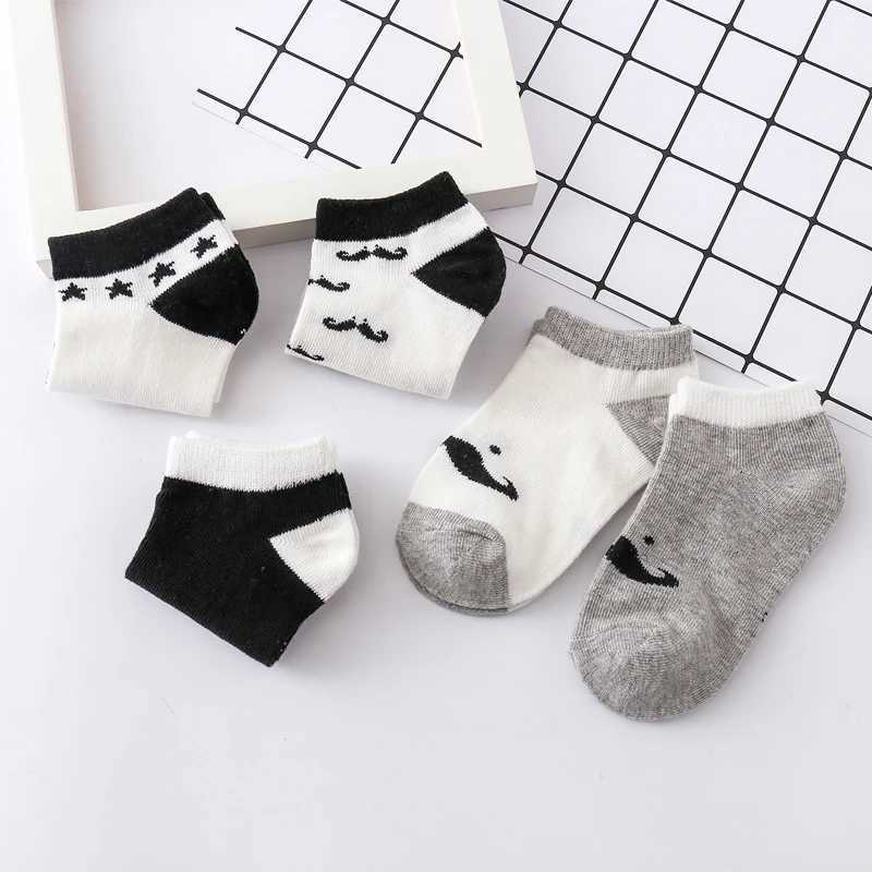 Childrens Socks Summer Thin Boys Cartoon Cotton Socks 1-6 Year Old Childrens Sports Sweat-absorbing and Breathable Socks CL240824
