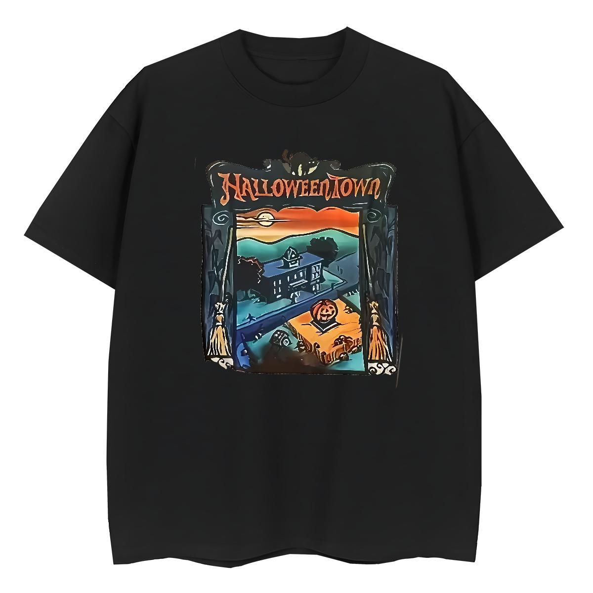 2024 Designer Men Tees halloween Home Outdoor 230g Cotton Tops Breathable Short Sleeve TOP Quality T Shirts Men Customized Print