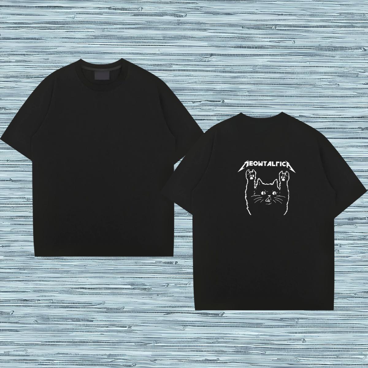 Soft T shirt 230g Pure Cotton letter Casual Cartoon Print Breathable Short Sleeve Men Tees Fashion New Clothings