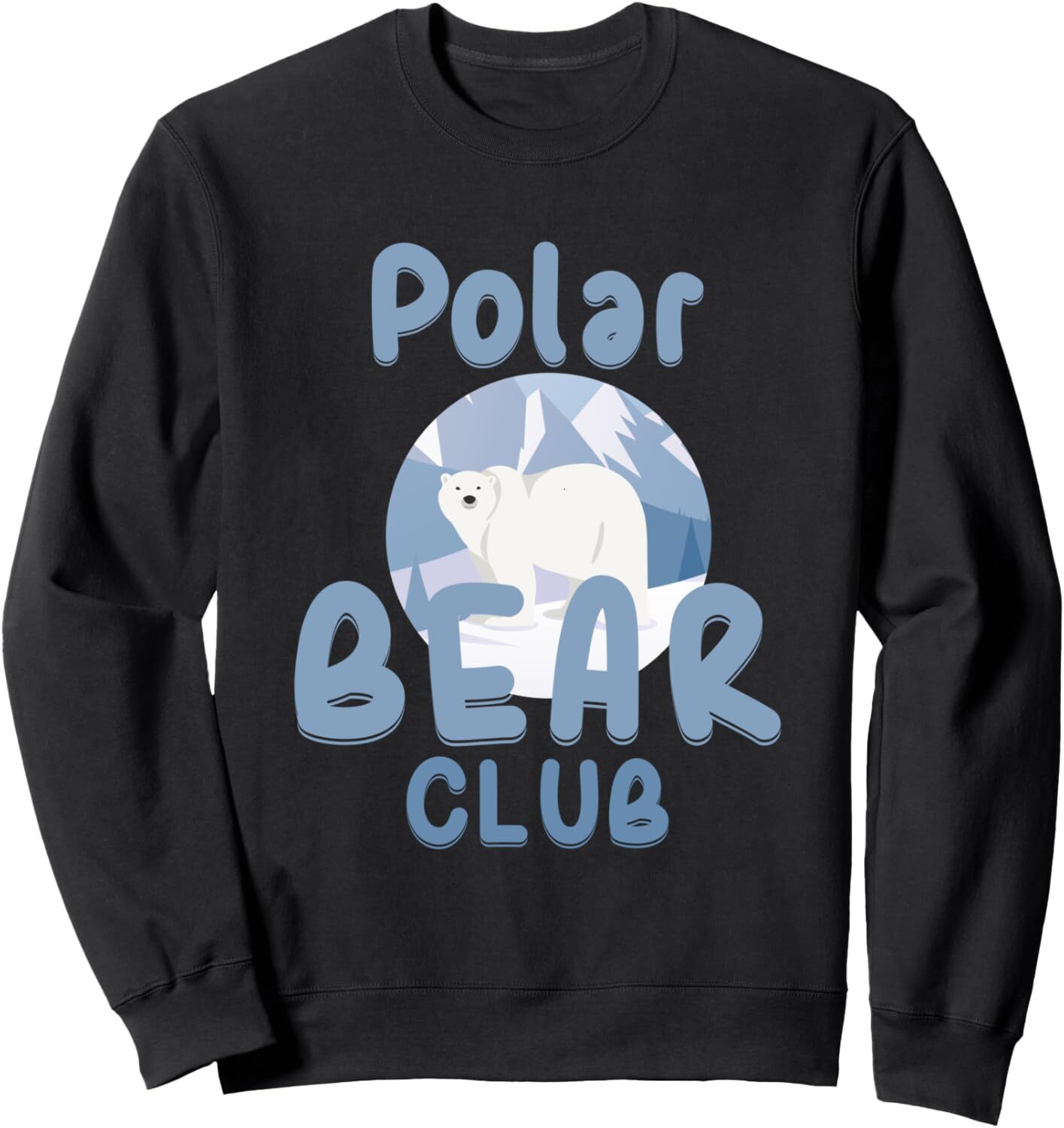 Long Sleeve Shirts For Men Sweatshirt Polar Bear Club Snow Ice Animal Funny Gift Sweatshirt T Shirt Tee Streetwear Casual Tops Clothes Free shipping