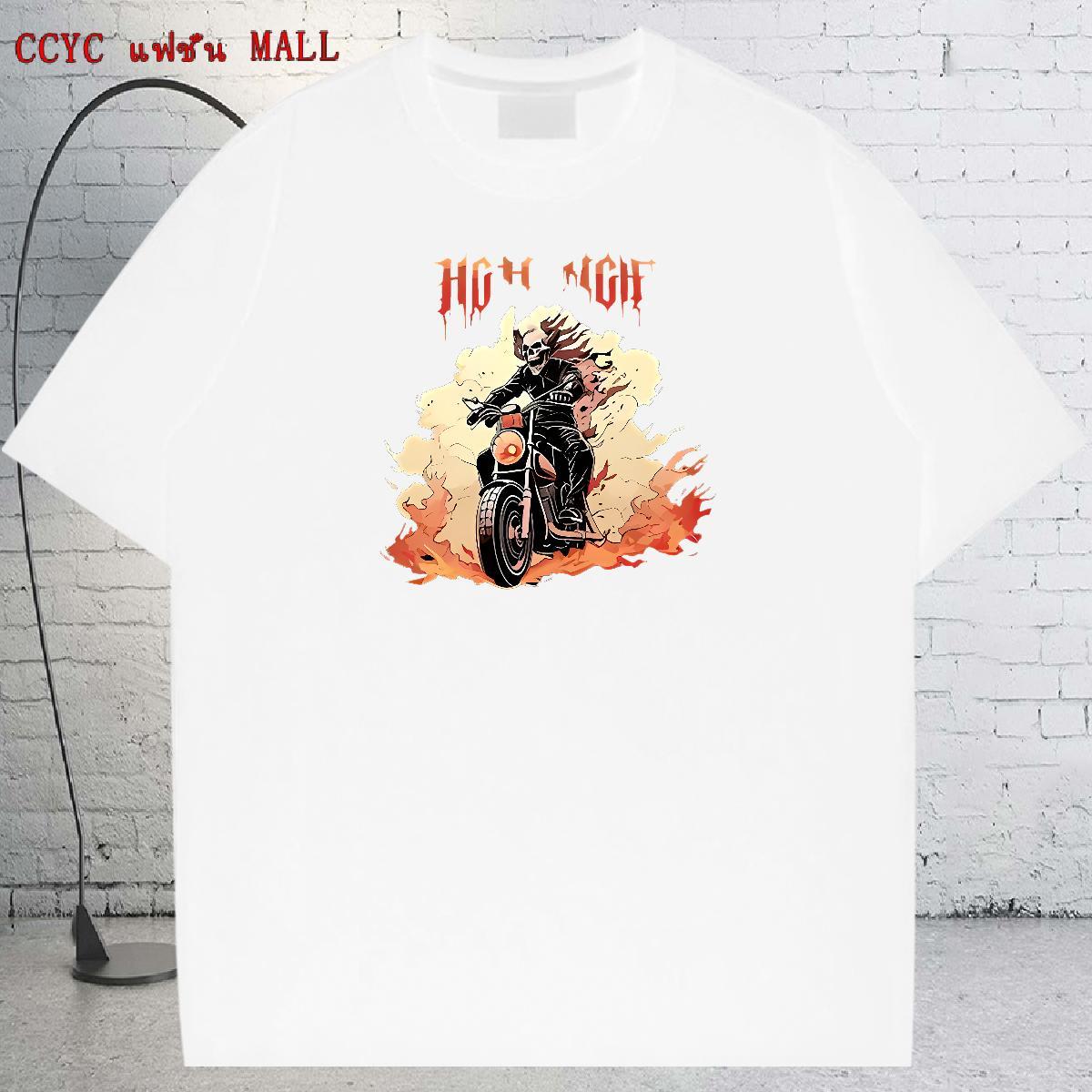 Brand T-Shirts 230g Cotton skull Daily Wear Custom Anime O-Neck Short Sleeve Men Tshirts Casual New Tops Shirt
