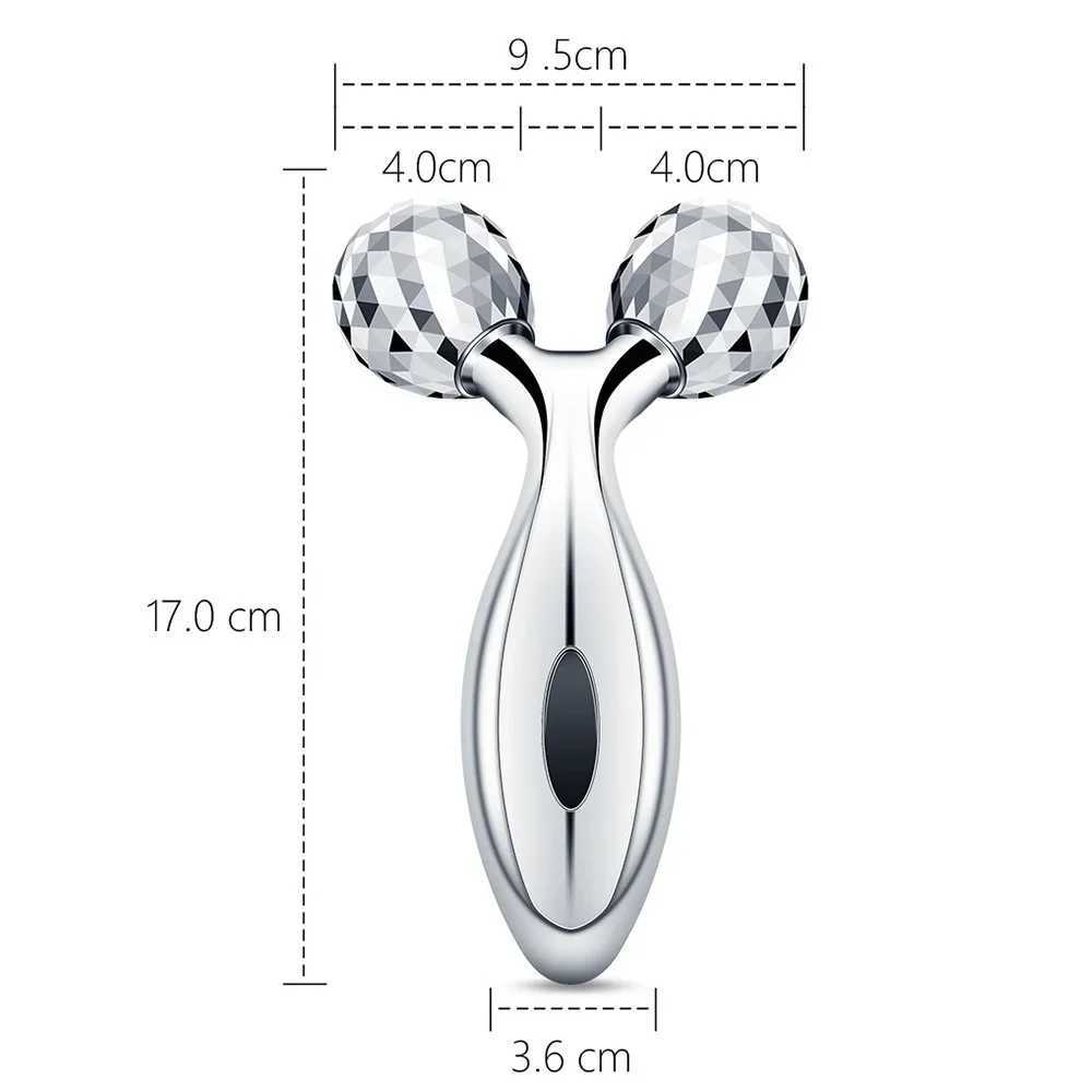 3D Roller Massager Face Massage Y Shape 360 Rotate Thin Face Body Shaping Relaxation Lifting Wrinkle Remover Facial Massage CL240824