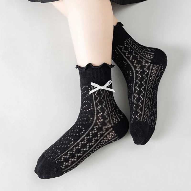 Korean Baby Children Girl Cute Socks Kids Mesh Breathable School Uniform Stockings Princess Long Socks Moms Parent-Child Socks CL240824