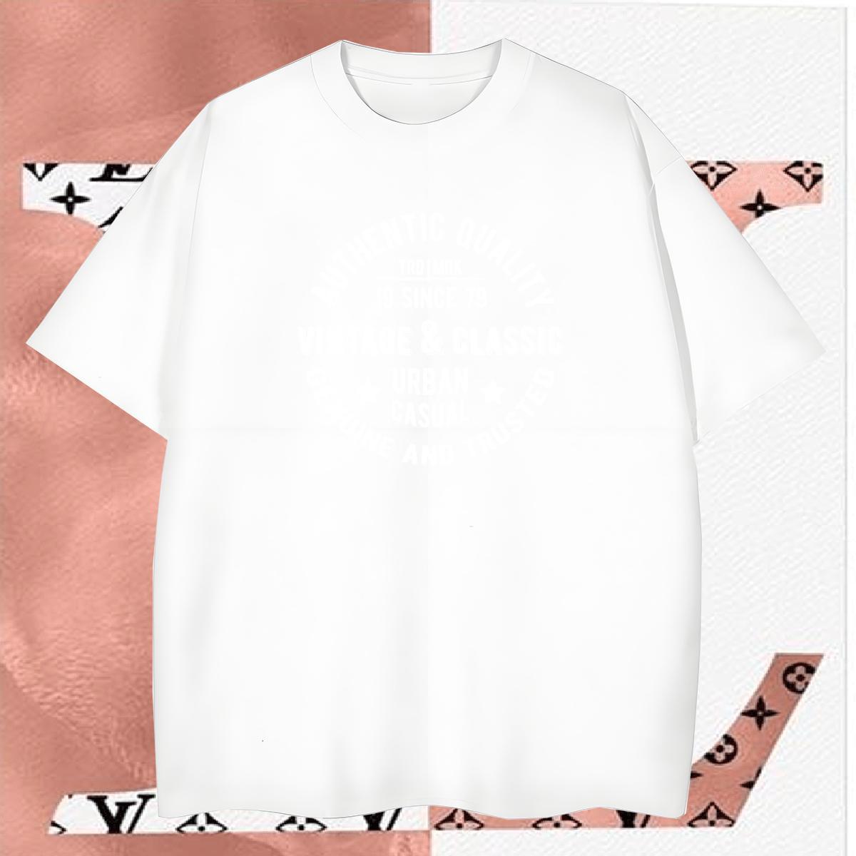 Brand T-Shirts 100% Cotton 230g letter Street Wear Graphic Breathable Short Sleeve Men Tshirts DIY Clothes