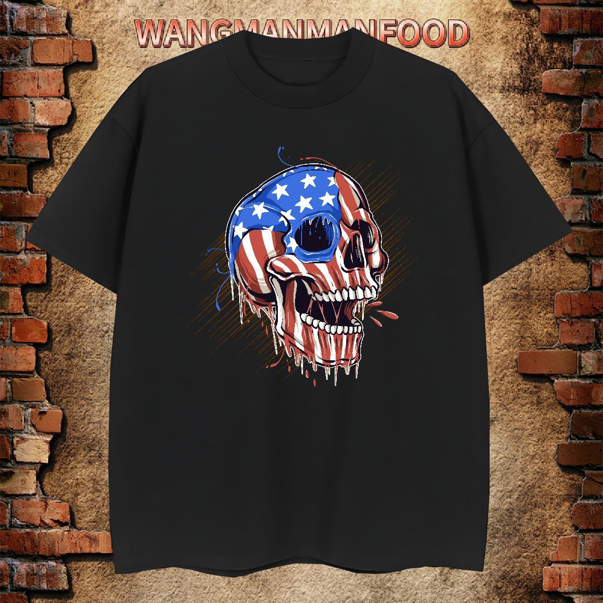 Cool Design Mens T Shirts 230g 100% Cotton skull Street Oversized Breathable Crew Neck Couples T Shirts Designer Clothings