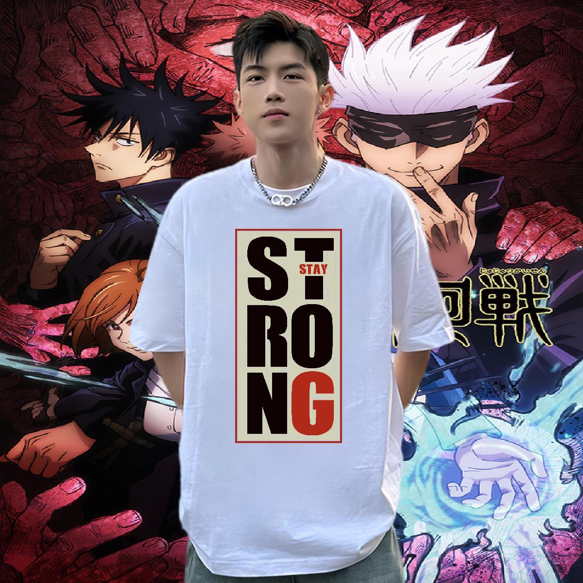 Loose Fit T Shirts Men 230g Pure Cotton letter Hip Hop Street Custom Printed Breathable Crew Neck Tshirt for Man Woman Fashion Design Clothes