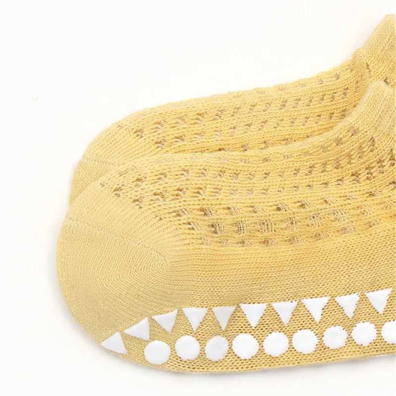 Lawadka Childrens Boys Girls Sock Summer Mesh Thin Kids Socks For Girls Boys Casual Toddler Short Floor Sock Anti-slip 4Pairs CL240824