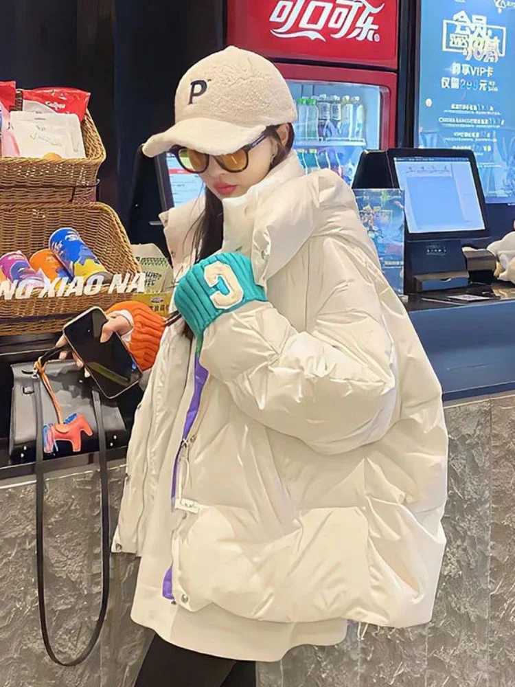 Women's Down Parkas Winter Women Puffer Jacket Parkas Hooded Padded Jacket Knitted Slve Letter C Super Hot Bread Coat Cheap Wholesale Casual Loos