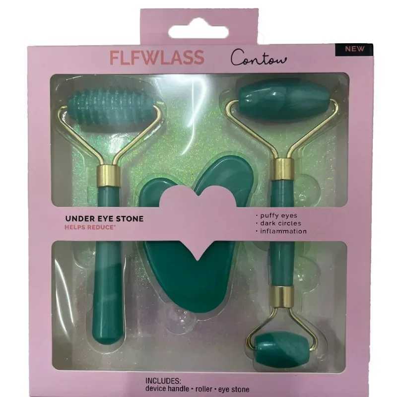 3pcs Set Resin Roller Massager for Face Body Gua Sha NotJade Stone Face Care Roller Facial Massager Beauty Health Skin Care Tool CL240824