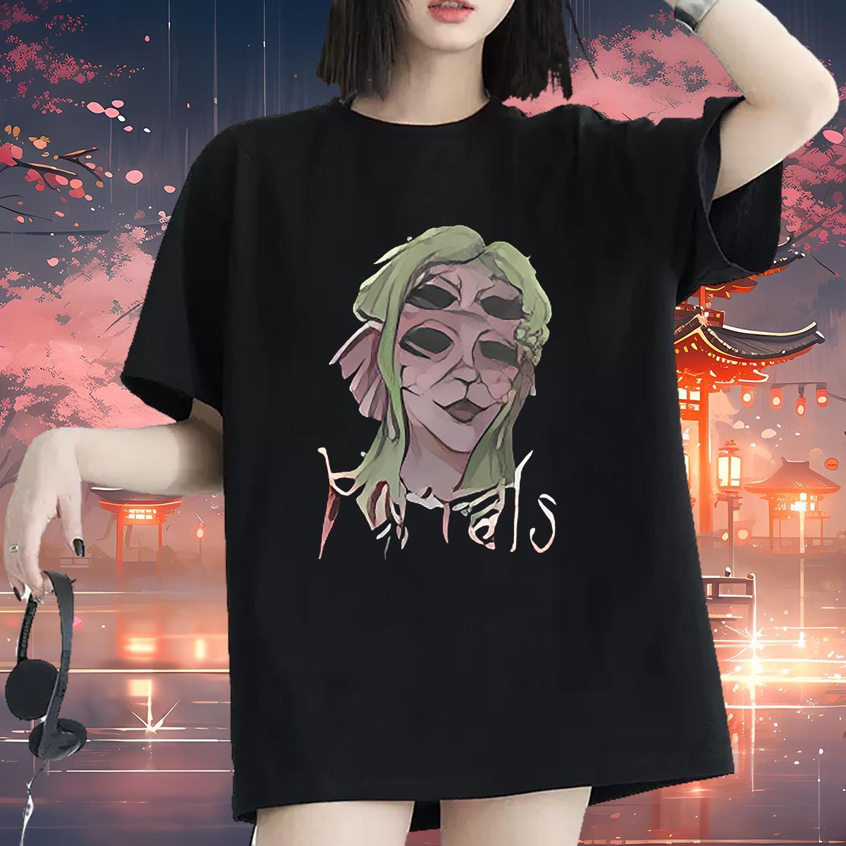 5A Unisex Tshirts 230g 100% Cotton scare Hip Hop Street Womens T Shirts Breathable Soft White Plus Size Tops