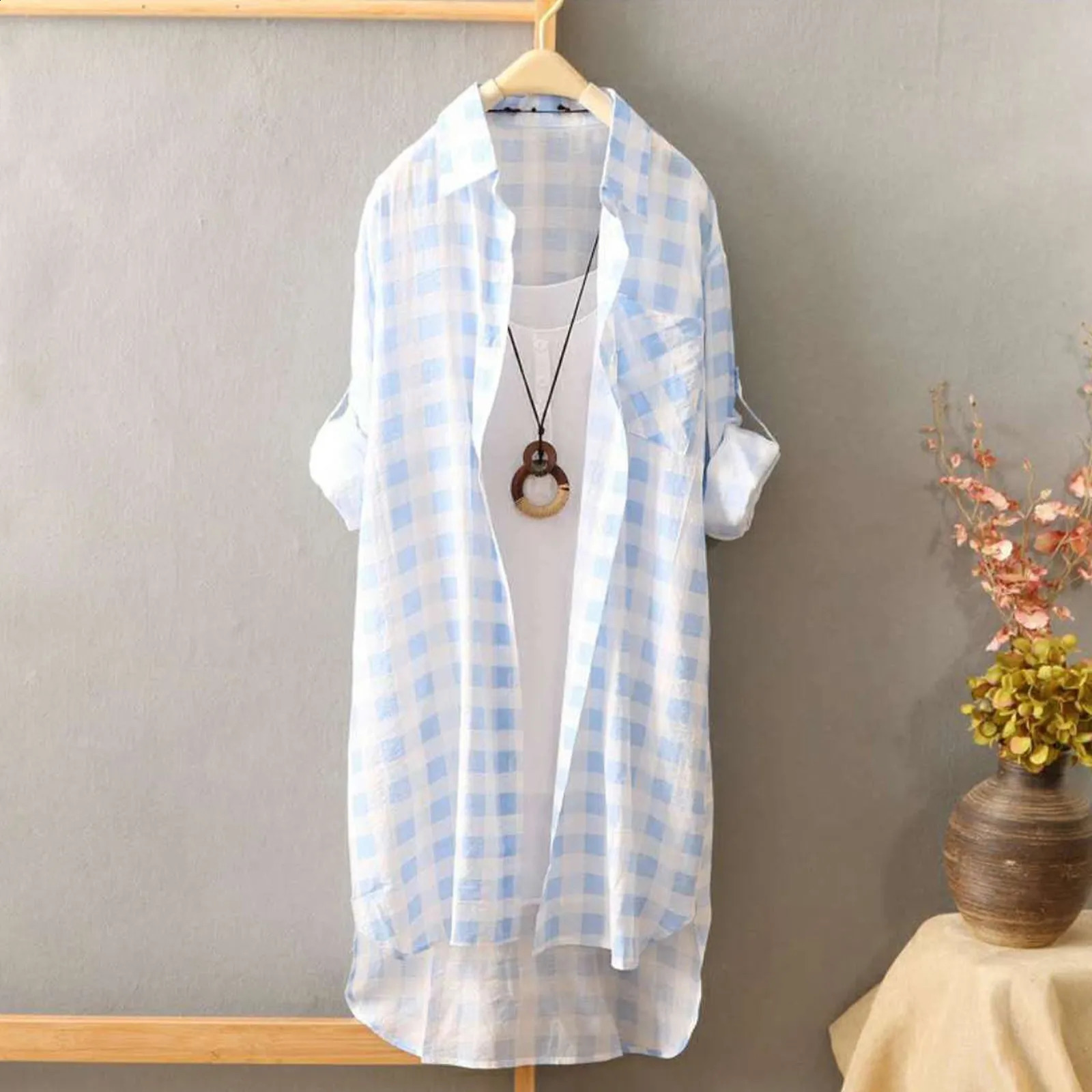 Basic Long Sleeve Shirt For Women Front Button Classic Collared Plain Parisian White Shirt Spring Summer Chic Tops Korean Outfit 240823