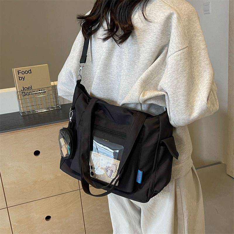 Women's fashionable shoulder bag, commuting bag canvas popular handbag