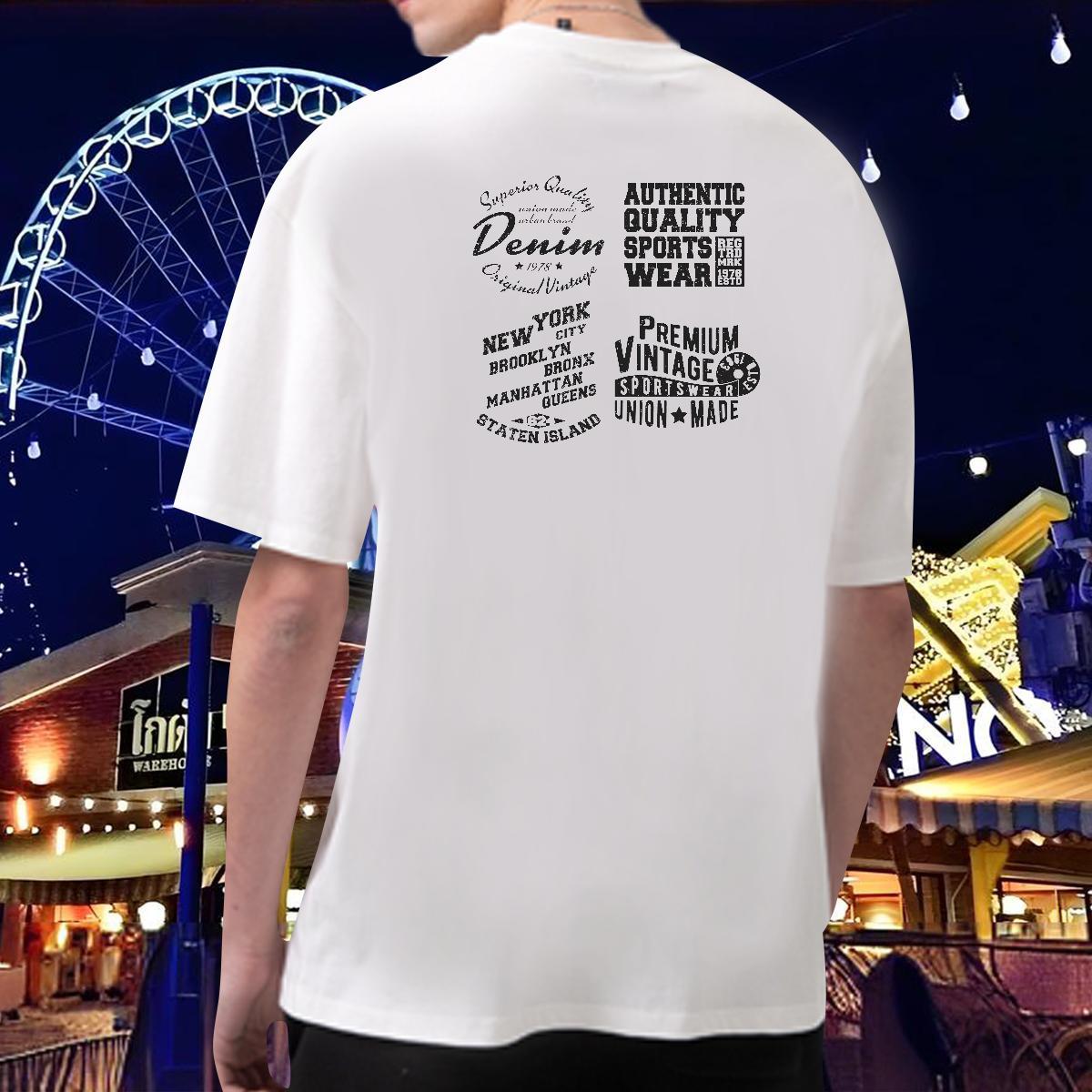Unisex T shirt 100% Cotton 230g letter Outdoor Floral Print Round Neck Short Sleeve Men Clothes T-Shirt Designer Fashion Tops Shirt