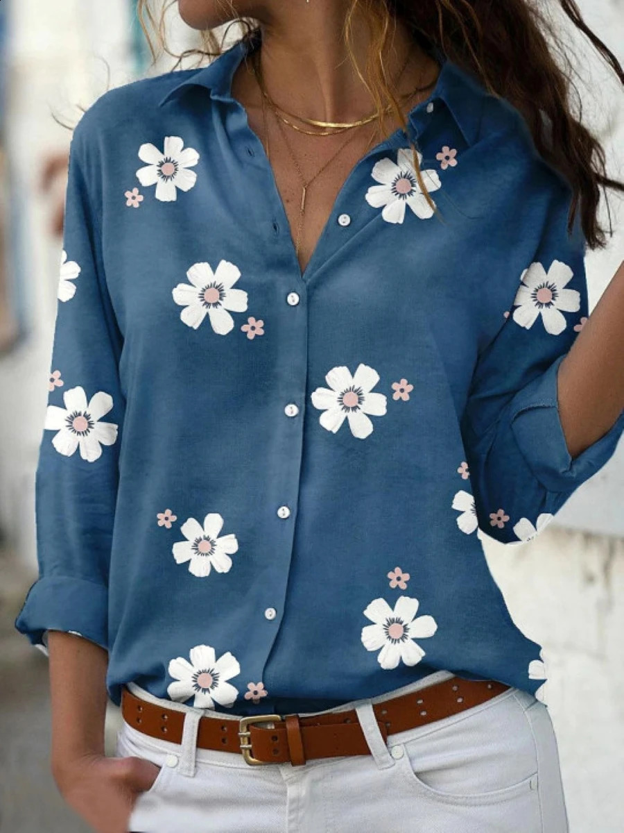 elegant shirt ladies casual temperament women shirt fashion long-sleeved ladies shirt 240823
