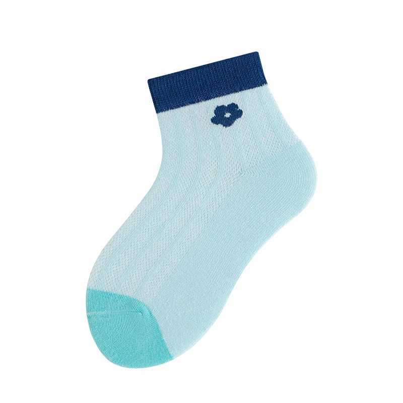 10 Pairs Childrens Socks Summer Thin Girls Cotton Socks Breathable Sweat-absorbent Cute Mid-calf Socks Small Fresh Style CL240824
