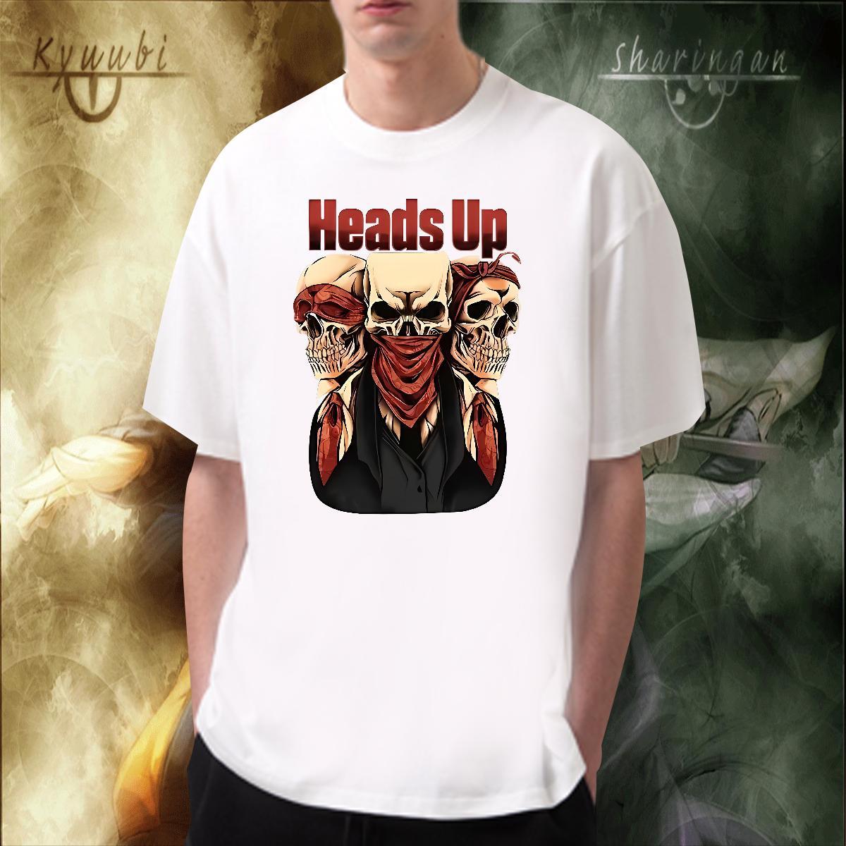 Classic Men T Shirts 230g 100% Cotton skull High Street Hip Hop Plus Size Custom Pure Cotton Men Clothes T-Shirt Brand Tee Shirt