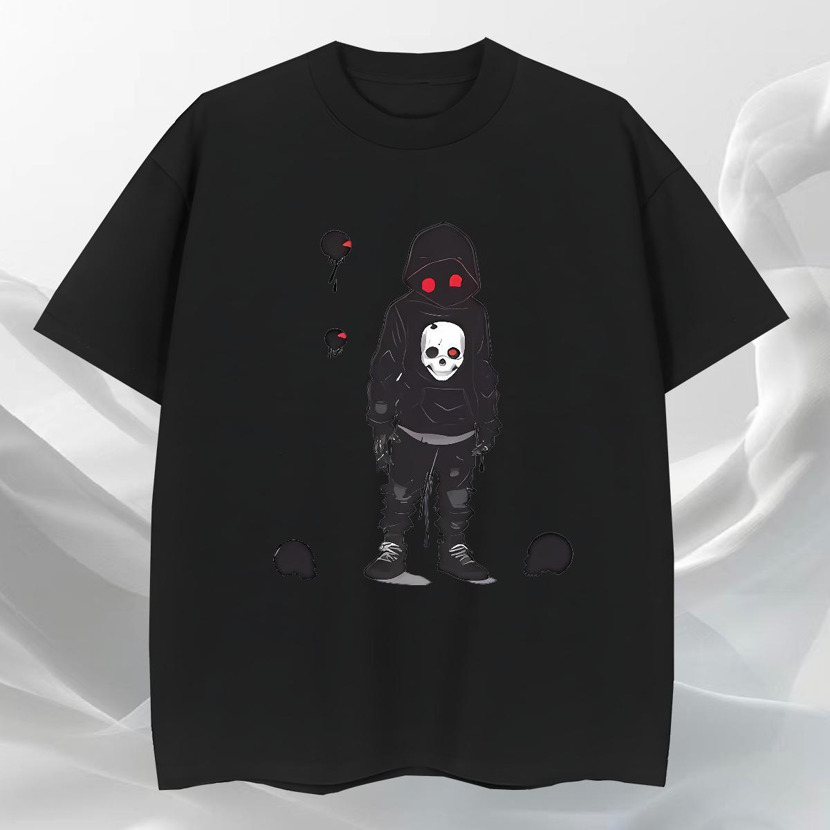 TOP Quality T-Shirts 230g Pure Cotton skull Hip Hop Plus Size Custom O-Neck Short Sleeve Tshirts Classic Tops