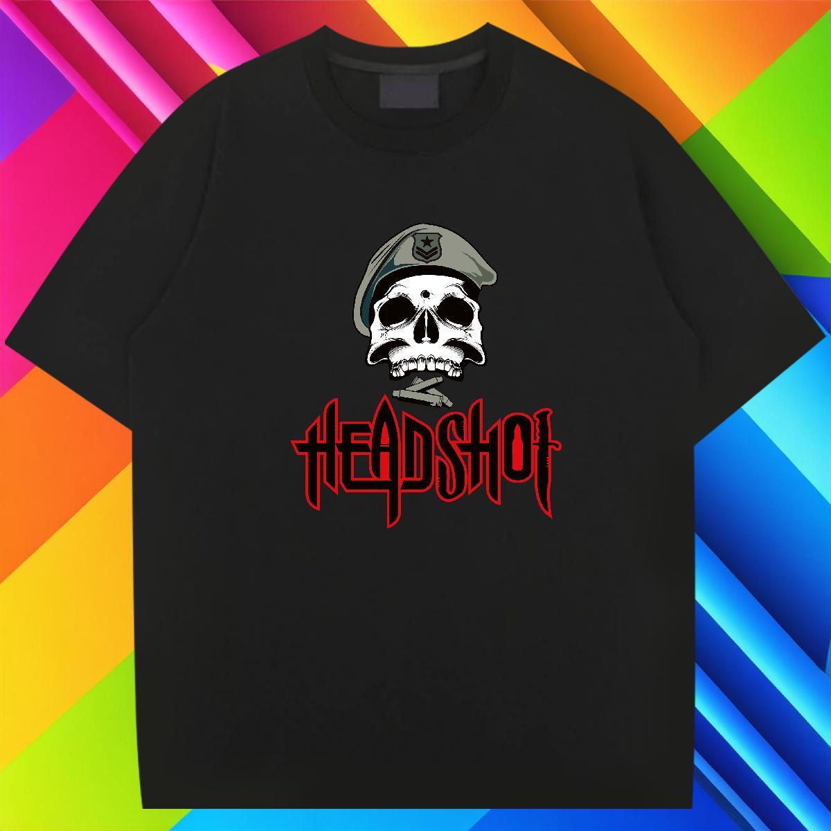 Classic T-Shirts 230g Pure Cotton skull Street Casual Anime Print Crew Neck Breathable Couples T Shirts Stylist Tops Shirt