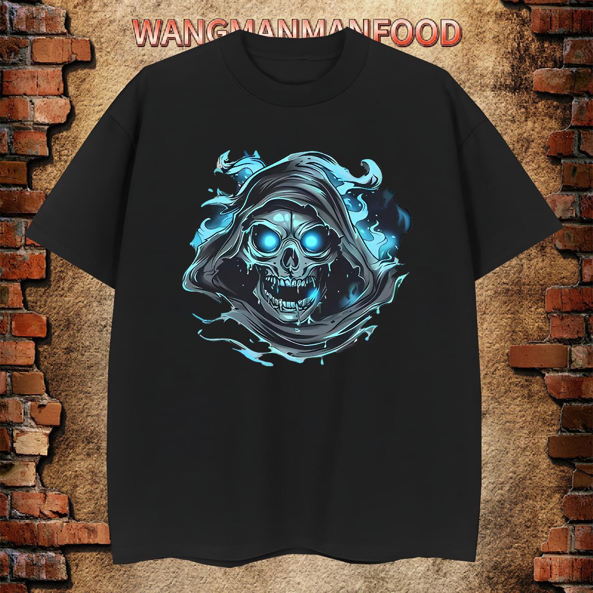 Brand T-Shirts for Men 100% Cotton 230g skull Street Wear White Plus Size Breathable Short Sleeve Men Tops Tees 2024 New Tee Shirt