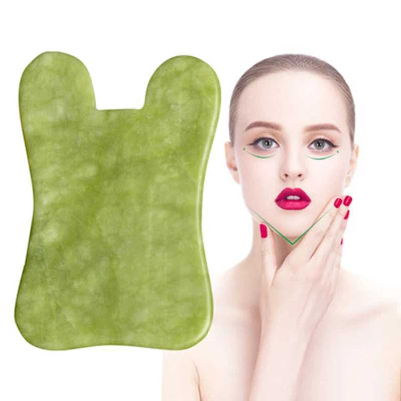 Natural Jade Stone Scraping Gua Sha Board Massager Face SPA Guasha Acupuncture Skin Beauty Facial Care Massage Tools CL240824