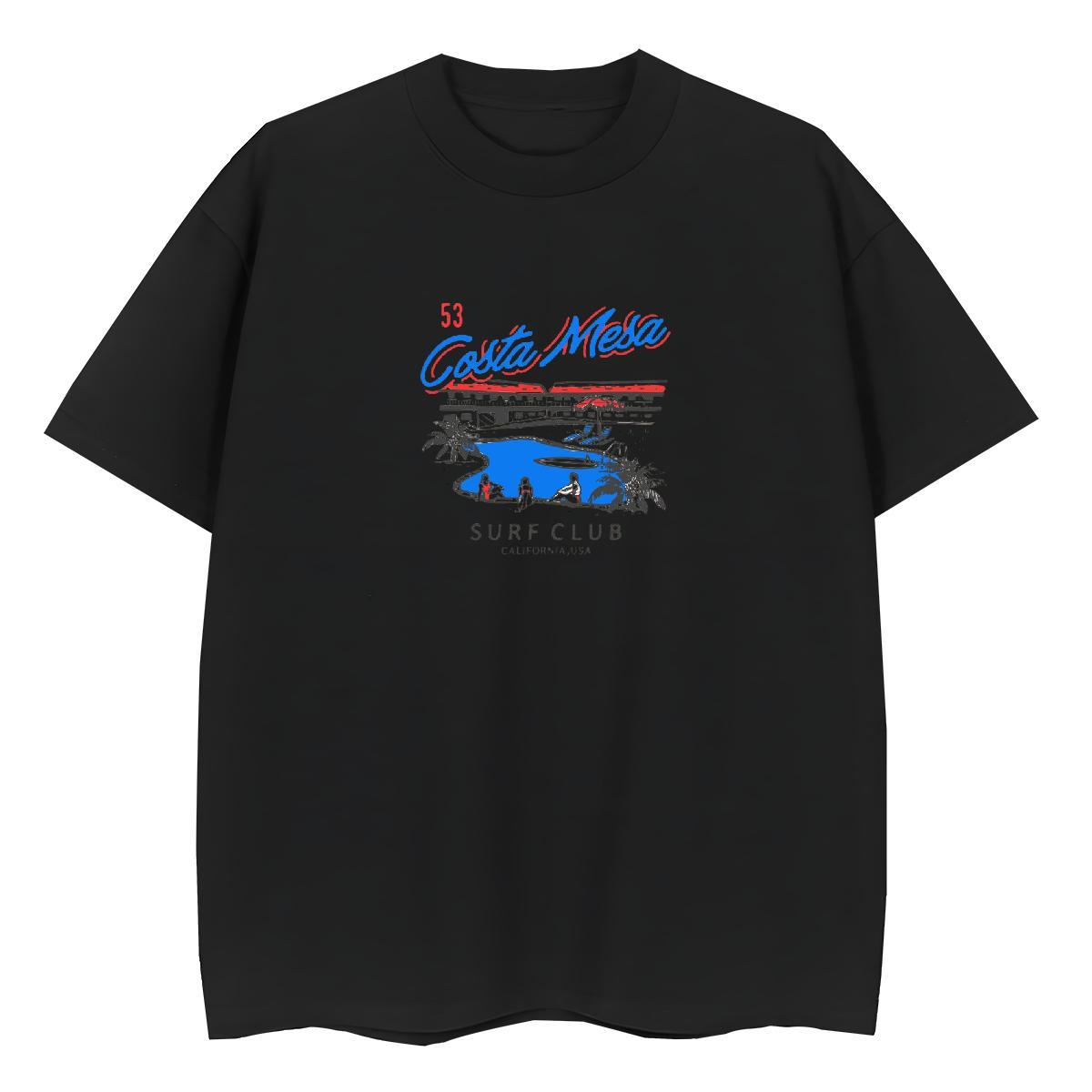 Popular T-Shirts for Men 230g Pure Cotton river Sports Casual Plus Size Cartoon Short Sleeve Soft Tshirt for Man Woman Custom Clothes