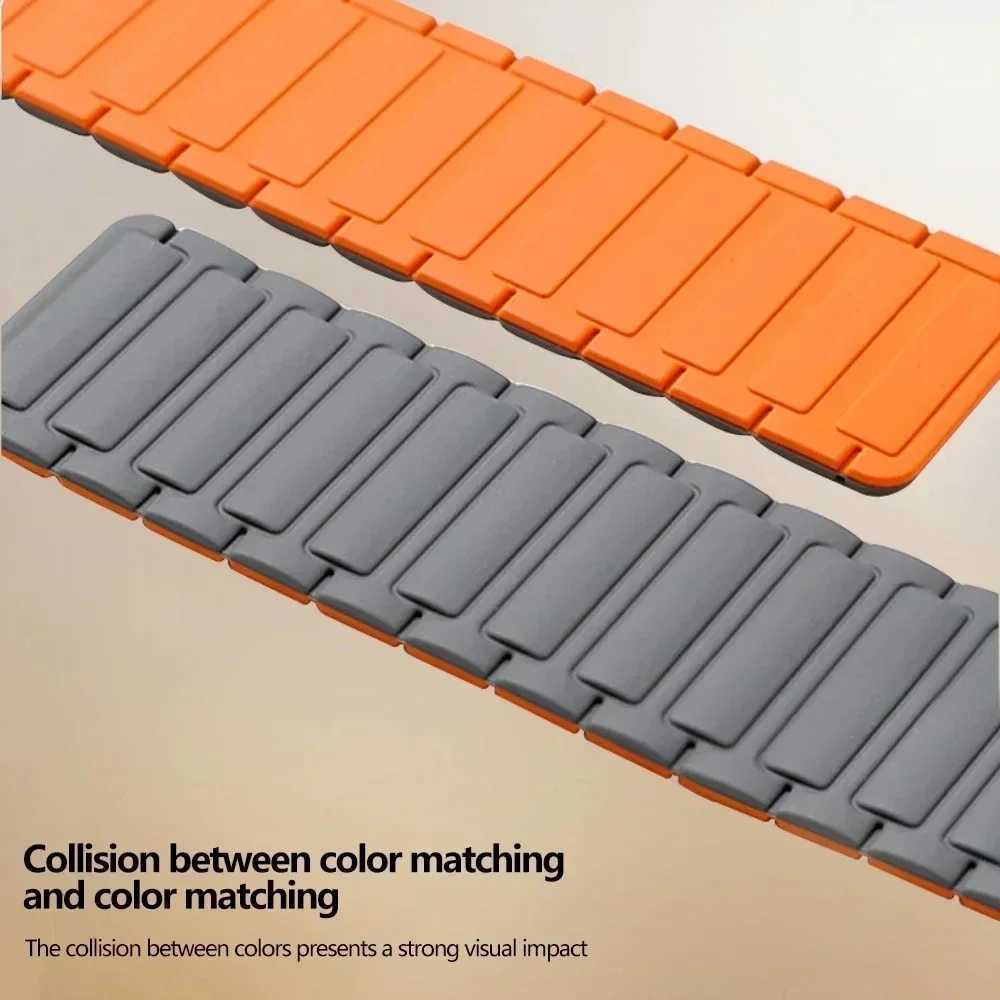 Magnetic ring for Apple Watch strap 44mm 40mm 49mm 45mm 41mm 38mm silicone bracelet iWatch series 9 8 7 6 5 4 3 Se ultra 2 straps W240824