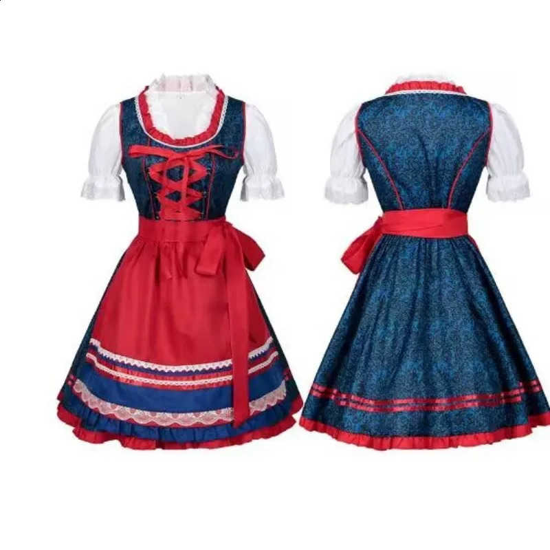 Halloween Carnival costume German Beer Festival split style hanging pants set Bavarian womens clothing 240823