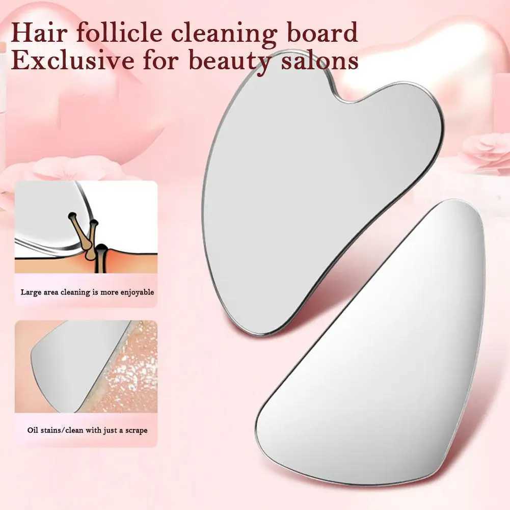 Stainless Steel Gua Sha Scraper Massager For Face Neck Body Massage Tool Facial Skin Care Board Face Massager O8O1 CL240824