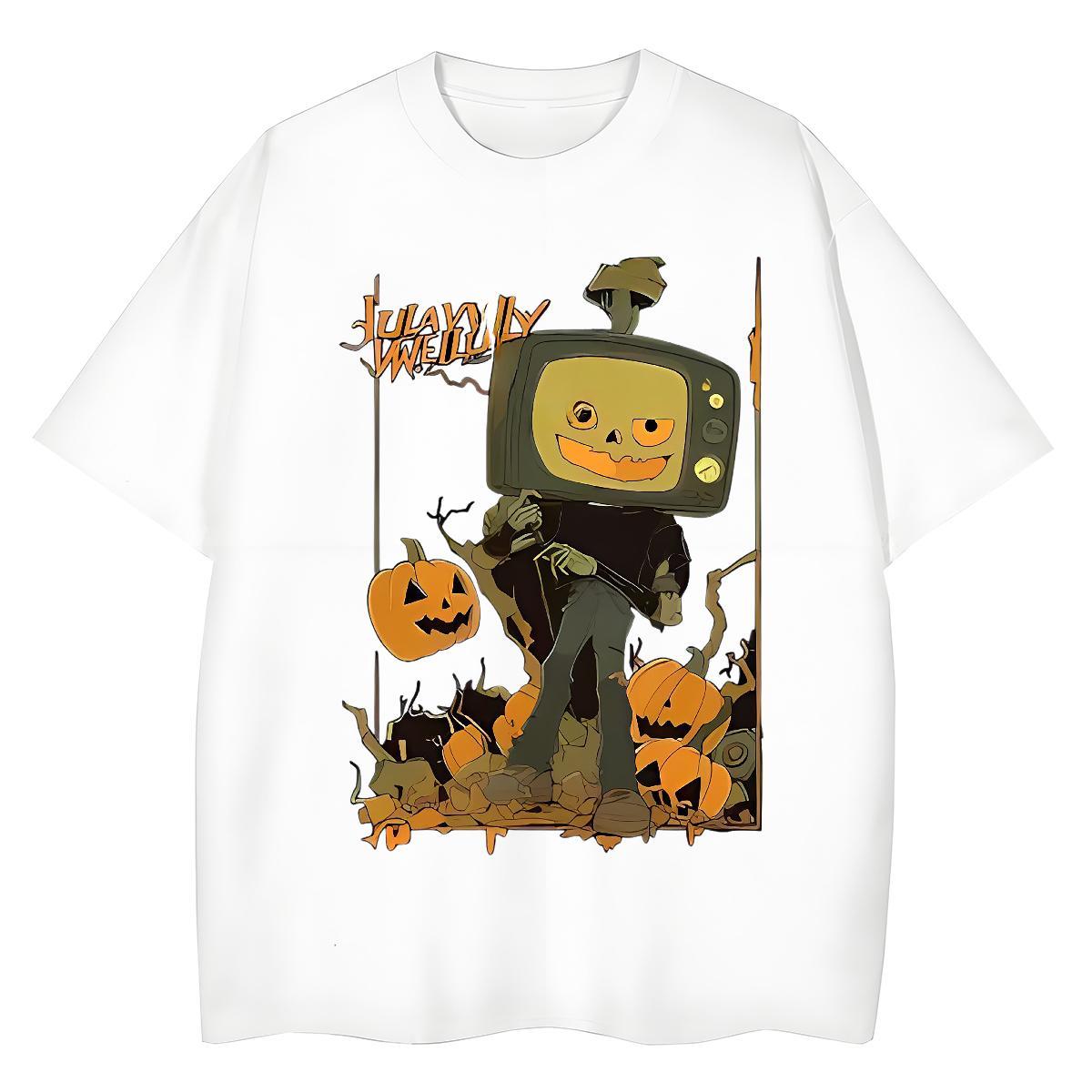 Fashion Designer Men Clothes T-Shirt pumpkin Spring Summer 100% Cotton 230g Tops Short Sleeve Soft Cool Design T-Shirts Oversized 4XL
