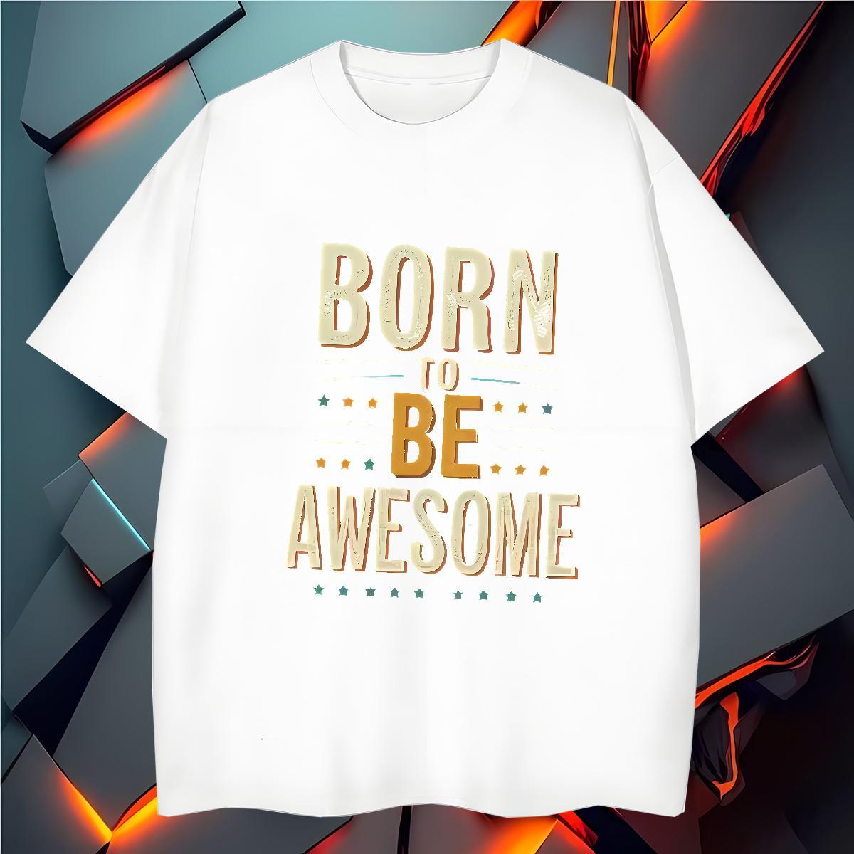 Loose T shirt 230g Cotton letter Hip Hop Street DIY Logo Oversized Breathable Short Sleeve Tshirts 2024 Polos