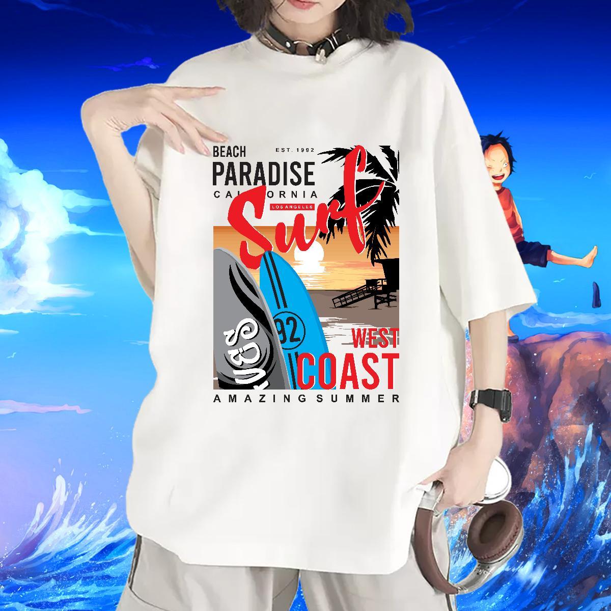 Unisex Lady T shirt 230g Pure Cotton letter Outdoor T-Shirts for Women Breathable DIY Logo Tops Tees