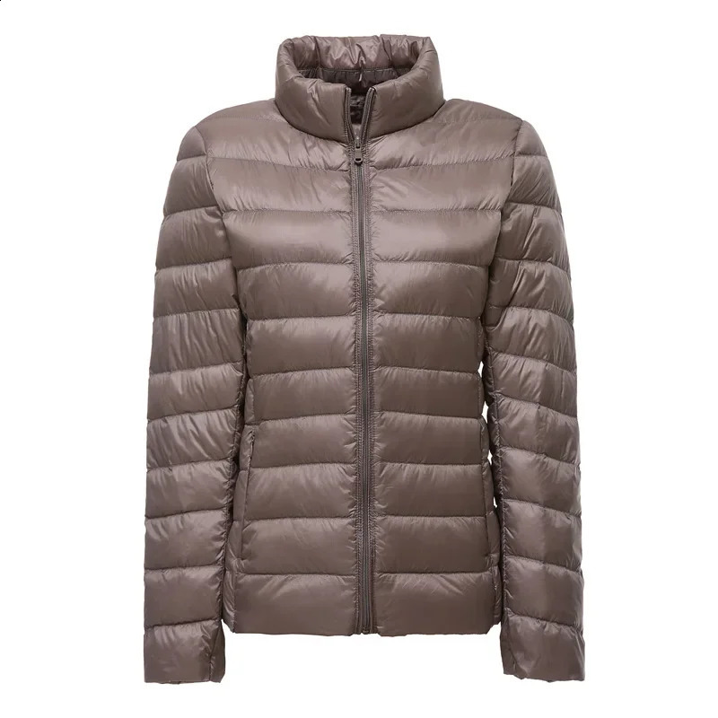 Customized UZZDSS autumn womens ultrathin down jacket 90% white duck hooded WYRF1051968 240823
