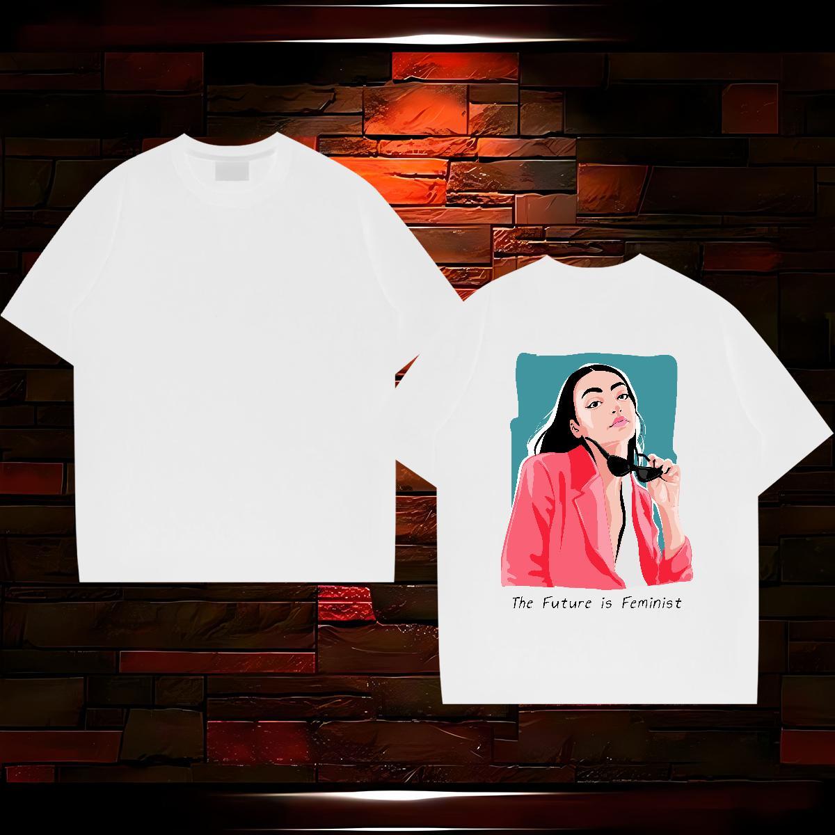 Unisex Men T Shirts 100% Cotton 230g women Outdoor Oversized O Neck Short Sleeves Men Clothes T-Shirt Customized Tshirts