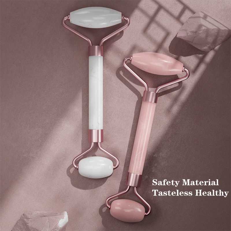 2pcs/set Face Spa Neck Massager For Face Roller Gua Sha Scraper Board Lift Up Wrinkle Remover Eye Care Resin Guasha Set CL240824