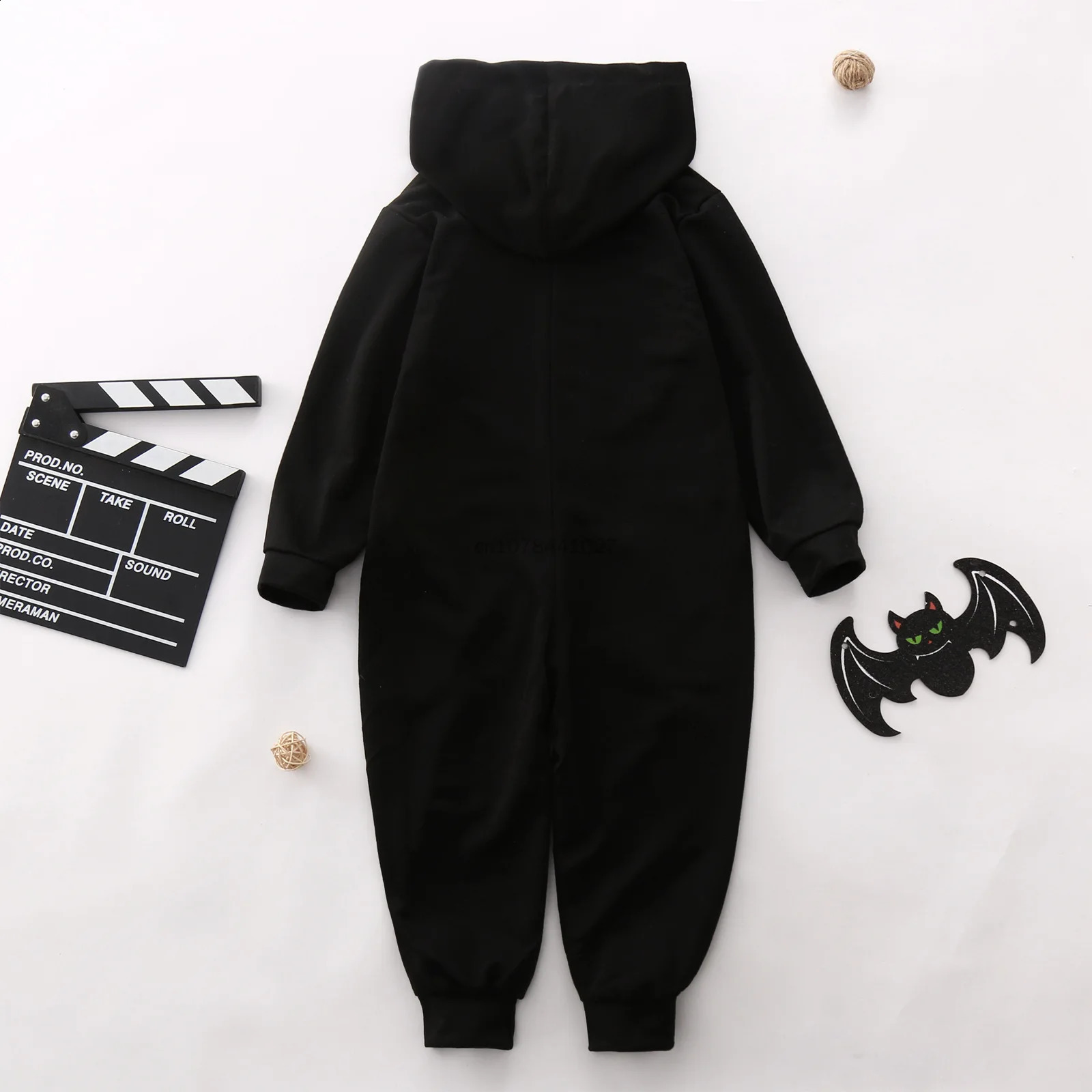 Halloween Carnival costume family bone skeleton jumpsuit roleplaying zipper hoodie adult children boys and girls 240823