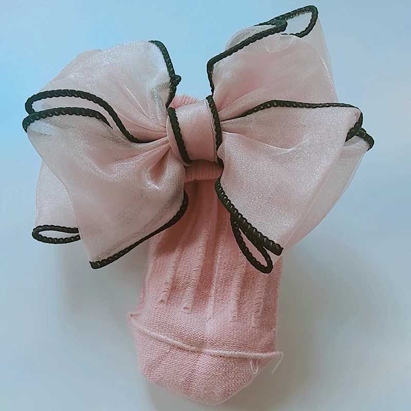 Fashion Children Socks Big Bows Toddler Girls Sock Knee High Cotton Baby Long Socks For Kids Candy Color Infant Sock CL240824