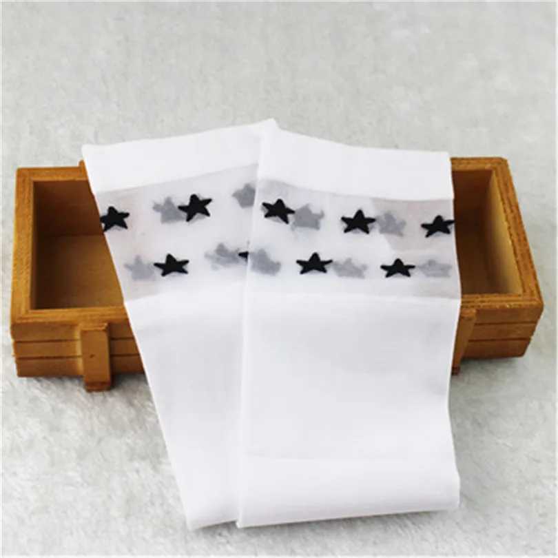 Summer Spring White school student girls over the knee high long socks cartoon animal design baby kids child princess stockings CL240824