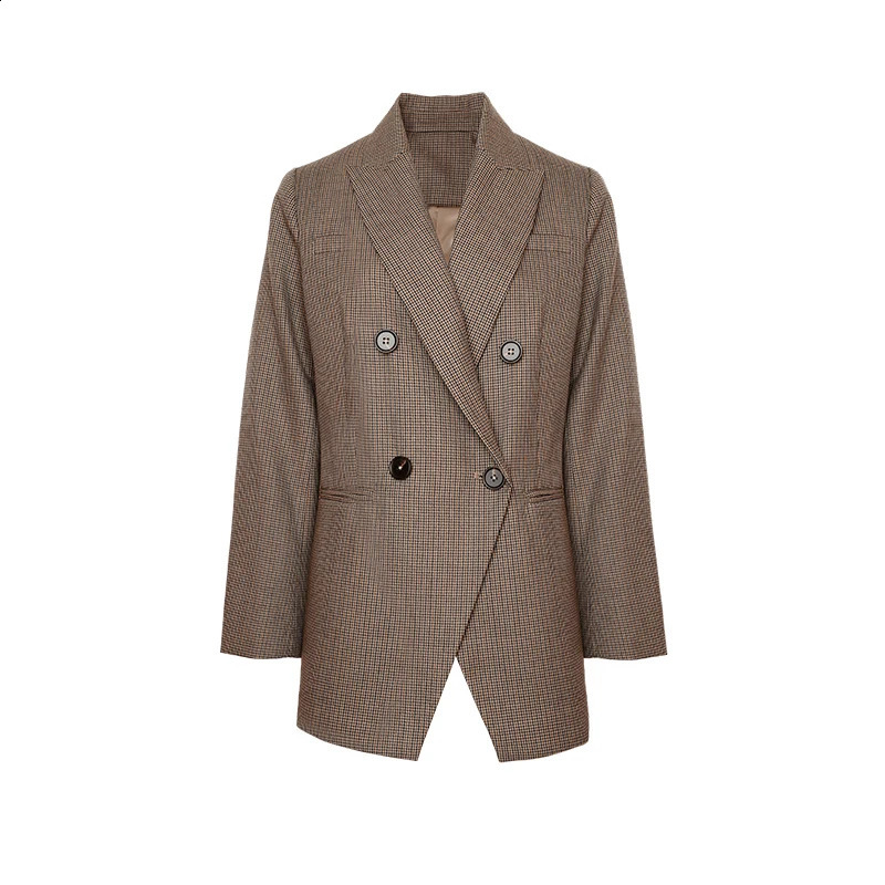 K1767L 50% Australian wool formal sportswear suitable for womens offices wearing business suits Lunayo Houndstooth clothing w240824
