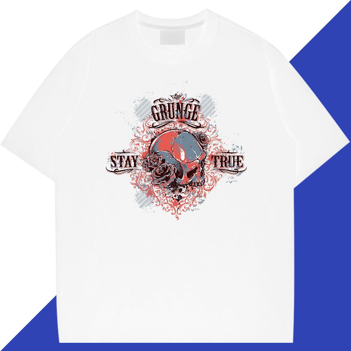 Brand T-Shirts 230g Cotton skull Sport Customized Breathable Soft Tshirt for Man Woman 2024 Designer Tops Shirt