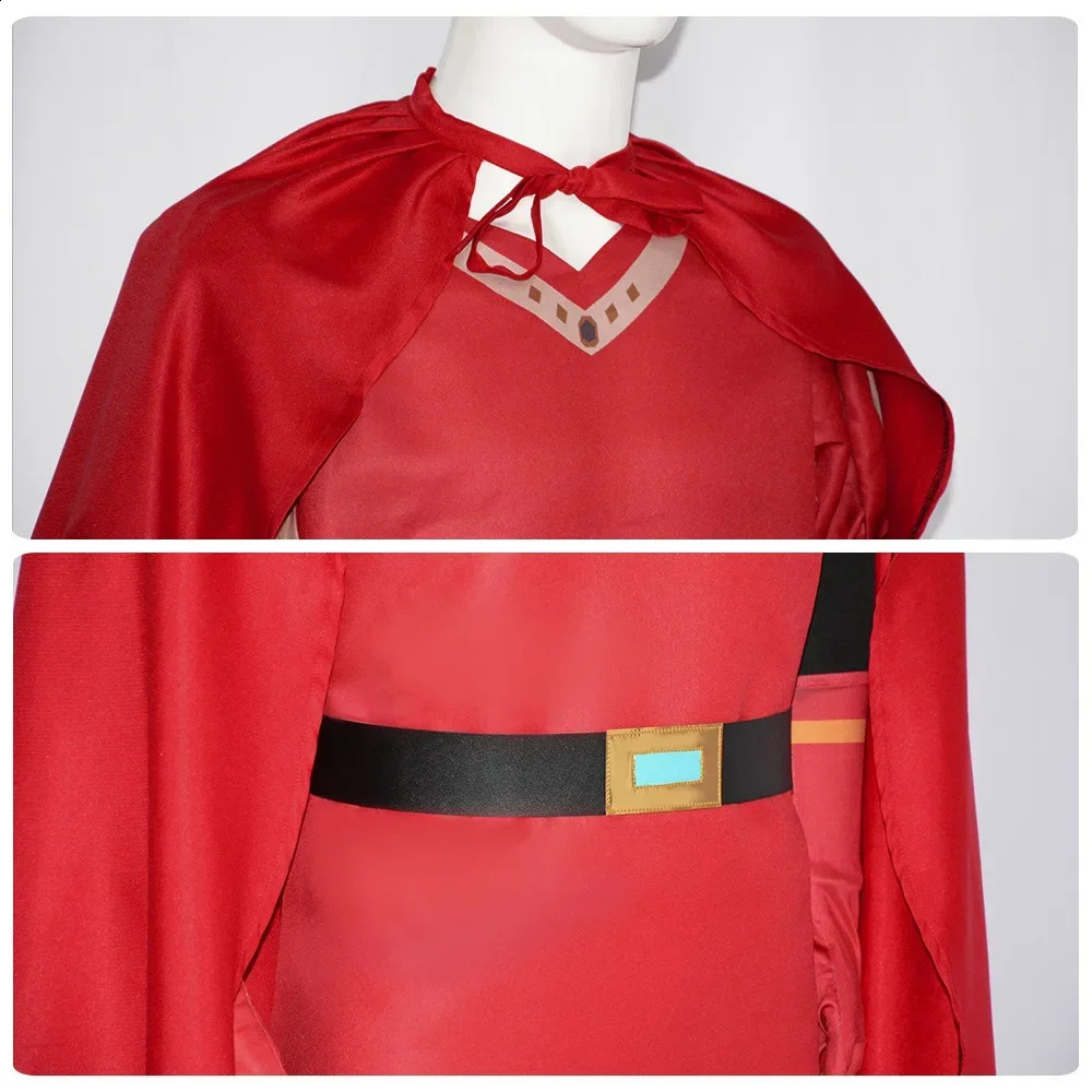 Lord Farquad cosplay anime costume uniform cloak gloves hat set medieval Halloween party red 240823