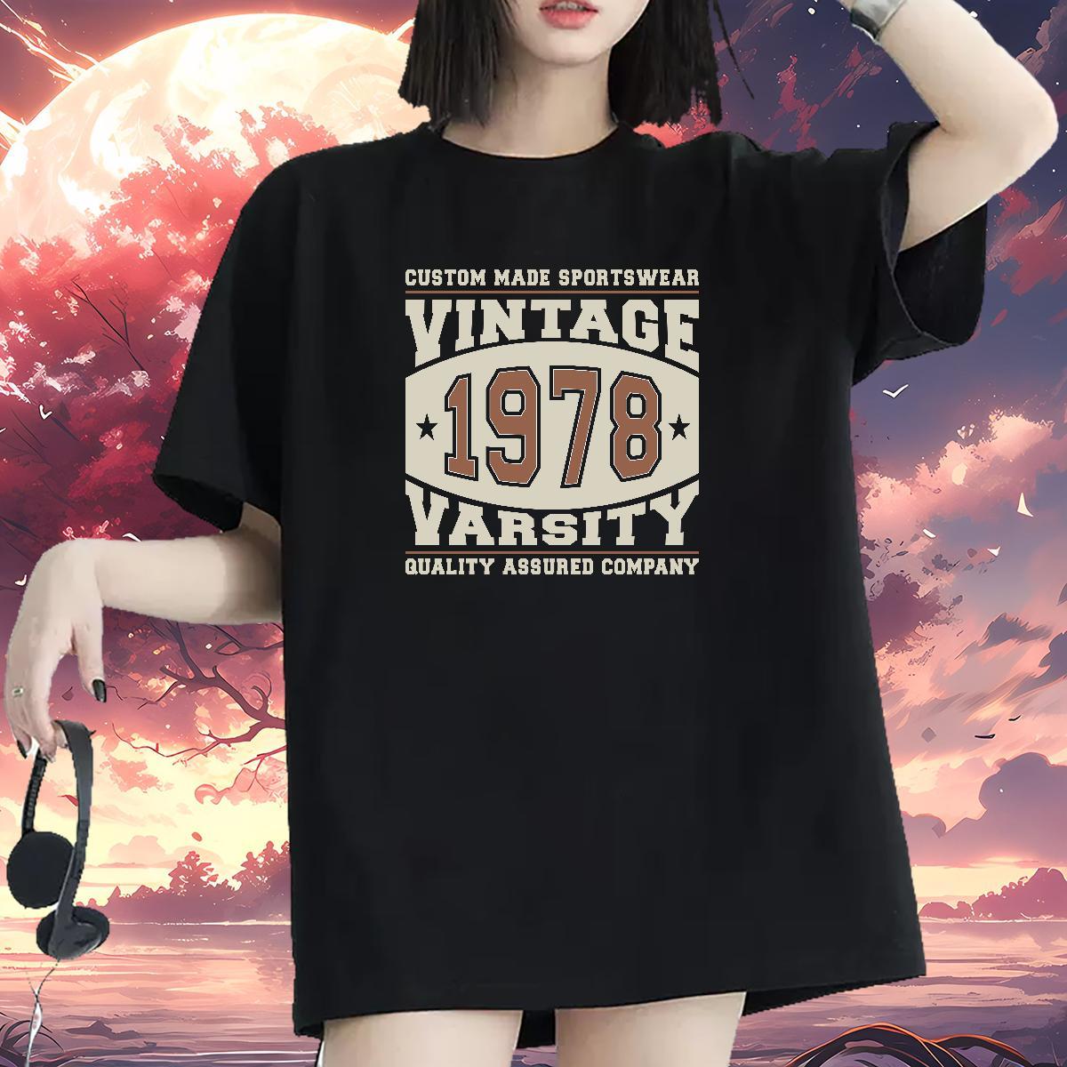Wholesale Woman Tshirt 100% Cotton 230g letter Sports Casual Womens T Shirts Crew Neck Breathable Anime Oversized Wear