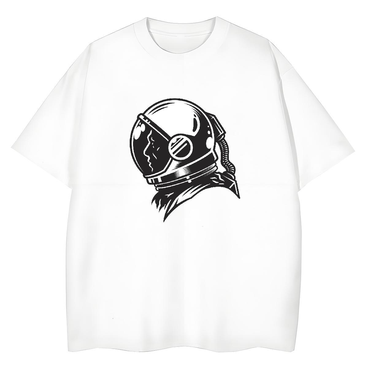 Popular Womens Tshirts 100% Cotton 230g universe Hip Hop T-Shirts Crew Neck Breathable Cartoon Print Top Tees