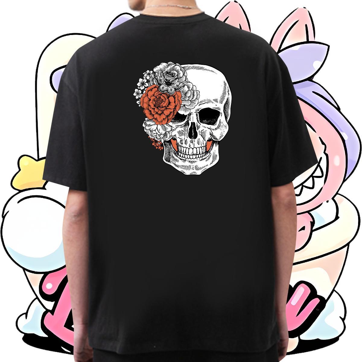 Cool Design Mens T Shirts 230g Cotton flower Casual Daily Wear Custom Print Plus Size Short Sleeve Soft Couples T Shirts New Designer Tees