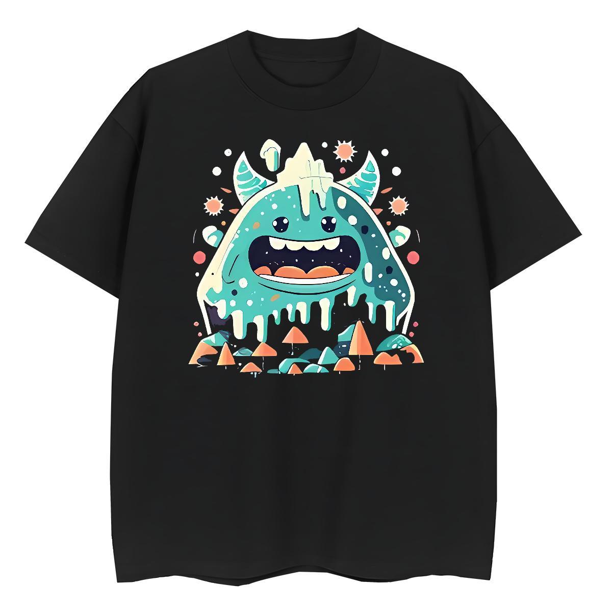 Unisex Unisex Tshirts 230g Cotton cute Street Wear T-Shirts for Women O-Neck Short Sleeve DIY Anime Clothings