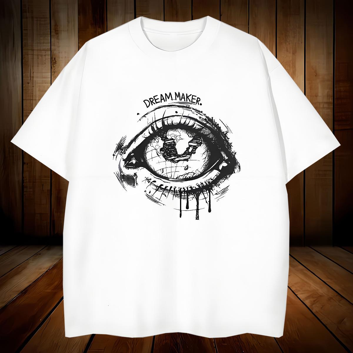 High Quality Men T Shirts 230g Cotton logo Street Casual Anime Short Sleeve O-Neck Men Tees Brand Tees Shirts