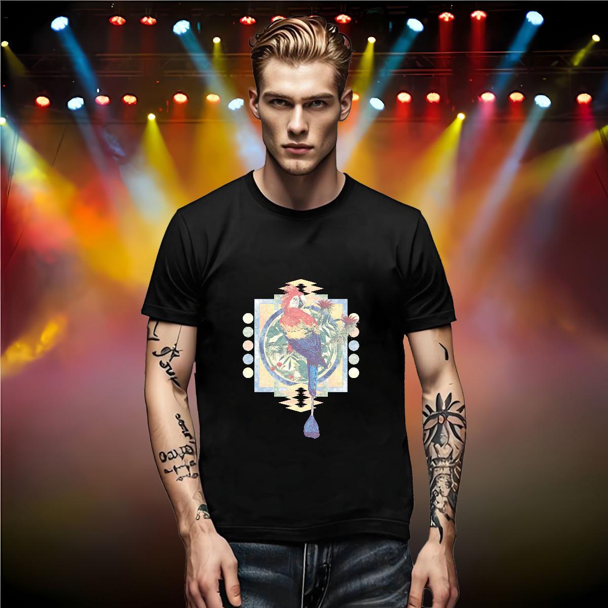 Classic Tshirt for Man Woman bird Summer Casual 230g 100% Cotton Polos Breathable Soft Cool T-Shirts for Men Customized