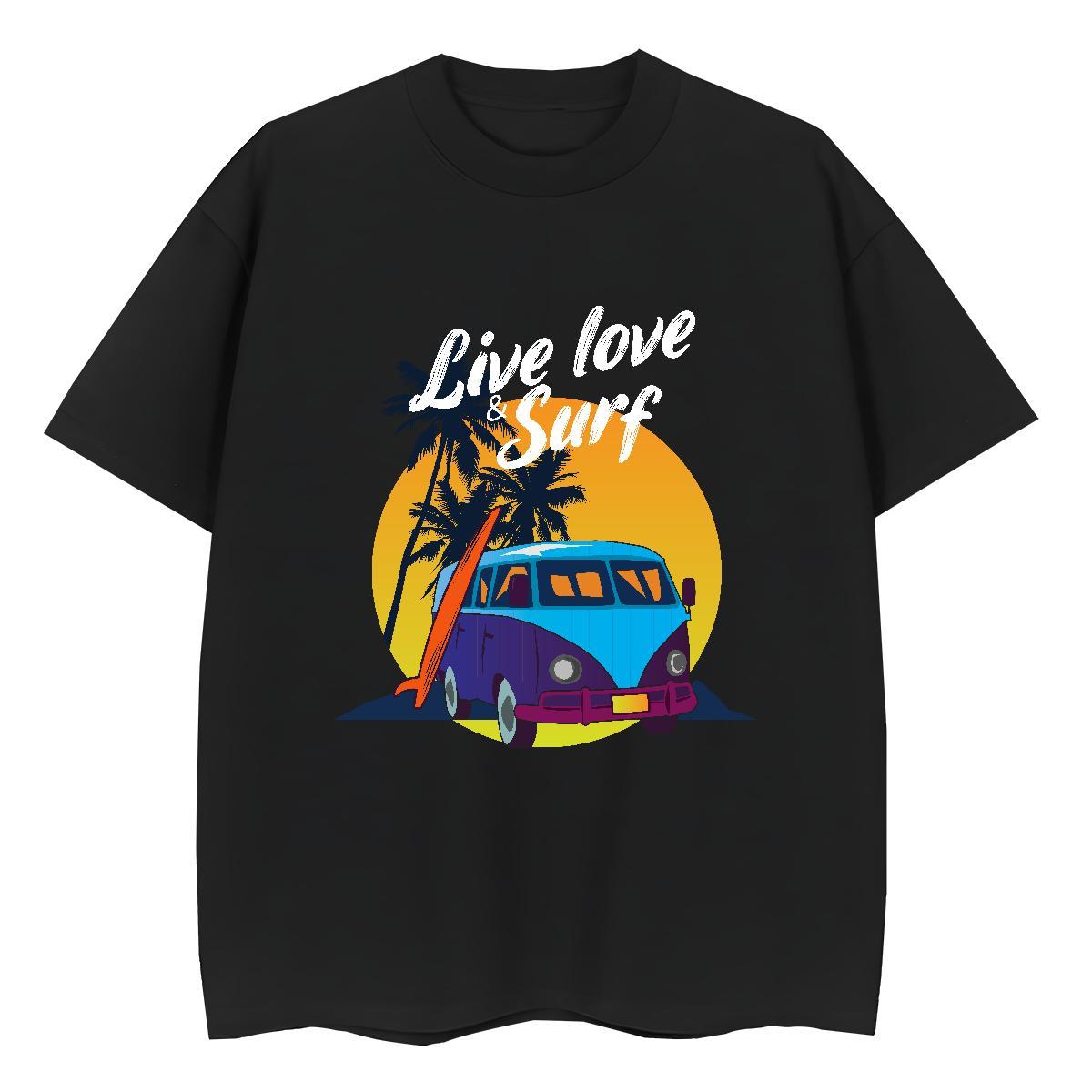 Brand Woman Tshirt 230g Pure Cotton wave Daily Wear Womens T Shirts O-Neck Short Sleeve Custom Printing Clothings