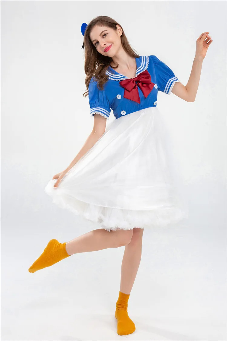 Halloween Cute Dress Anime Show Costume Character Navy Feng Shui Master Student 240823